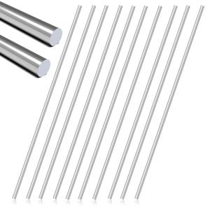 10pcs 5MM X 300MM 304 Stainless Steel Round Rods,Metal Solid Shaft Rods (10, 5MM X 300)