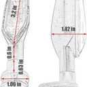Motorcycle Front or Rear Turn Signal Indicators Compatible with Yamaha YZF R15 R25 R3 R125, YBR 125 250, MT 125 15 03 09 01 25, FZ 25 03 07 09 10 250 16, XSR900 700 (Smoke)