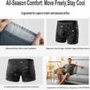 6 x Mens Underwear Cotton Boxer Briefs Soft Breathable Moisture-Wicking Shorts No Ride Up Underwear for Men Pack 6 (XXL)