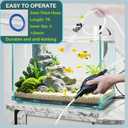 7ft Aquarium Gravel Vacuum Cleaner - Hand Pump Siphon Water Changer for Fish Tank Cleaning Gravel & Sand