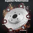 Front Brake Kit Compatible with 2008-2016 Chrysler Town & Country