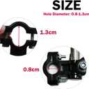 Universal 180 Adjustable Chair Umbrella with Clamp, Umbrella Holder for Stroller, Hole Diameter 0.8-1.3cm Umbrella Clamp Bike Umbrella Stretch Mount Stand Holder for Beach Chair