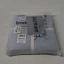 BESTOUCH Duvet Cover Set 100% Washed Cotton Linen Feel Super Soft Comfortable Chic Lightweight 2 PCs Home Bedding Set Solid Cornflower Blue Twin/Twin XL