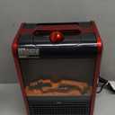 EZ-Heat 1,200-Watt Mini Fireplace Space Heater with Realistic 3D Flame, Stay-Cool Body, Carry Handle, Overheat Sensor, and Safety Tip-Over Switch, MTBNT-12