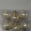 MASTERY MART G25 Globe Light Bulbs, Dimmable, E26 Base, 60W Equivalent, 2700K Soft White, Vintage Filament for Bathroom Mirror, 5.5W LED, UL Listed, Energy Star, 6-Pack