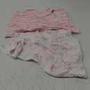 Square Playard/Playpen Fitted Sheets, Perfect for 36 X 36 Portable Playard, 2 Pack, 100% Jersey Knit Cotton Fitted Sheets, Mild Pink Stripes and Hearts Print for Baby Girls