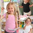 Halfchet 3 Pack Toddler Girls Short Sleeve T Shirts | Short Sleeve, Crewneck, Summer Casual Tees, Soft Fabric, Breathable, Stretchy, Comfort Fit, Kids Daily Tops, Available 18M-5T