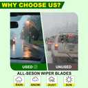 QUALITY 26in + 18in Premium All-Season Windshield Wiper Blades for Original Equipment Replacement(Set of 2)