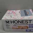 The Honest Company Comfort Dry Disposable Diapers for Sensitive Skin, Hypoallergenic, Rose Blossom + Tutu Cute, Club Box Size Newborn 72 Count