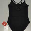 Ballet Leotards for Women, Camisole/Lace Women Dance Leotard for Ballet, Gymnastics (XXS, Black (Crisscross Back))