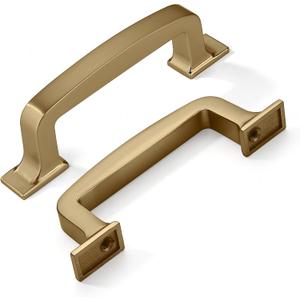 khtumeware 6 Pack 3 Inch Kitchen Cabinet Handles Champagne Bronze Cabinet Pulls Warm Brass Drawer Pulls Kitchen Cabinet Hardware Kitchen Handles for Cabinets Cupboard Handles Drawer Handles