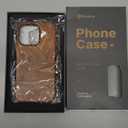 kingflag Genuine Leather Case for iPhone 16 Pro 6.3 inch, Oil Wax Top-Grain Leather, Compatible with MagSafe, Metal Buttons and Camera Bezel (Tan)