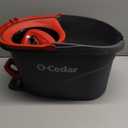 O-Cedar EasyWring Microfiber Spin Mop, Bucket Floor Cleaning System, Red, Gray, Standard