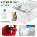 Rotulark Lab Mouse Cage, Laboratory Rat Rodent Breeding Cage, Small Animal Cage, Mouse Breeding & Weaning Cage (L)