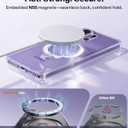 TORRAS Q3 Spin for Samsung Galaxy S26 Ultra Case with Kickstand, Compatible with Magsafe, Slim Hard PC Protective S26 Ultra Clear Case with 360 Magnetic Stand, Transparent Clear
