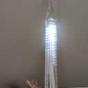 BlueFire Upgraded Meteor Shower Lights, 19.68 Inch 10 Tubes 540 LEDs Outdoor Icicle Christmas Lights, Waterproof Falling Rain Lights for Tree Holiday Porch Yard Patio Roof Party Decoration (White)