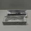 4 Pack Magnetic Spice Storage Rack Organizer for Refrigerator and Oven, Silver Fridge Organizers and Storage