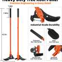 Heavy Duty Tree & Stump Puller Tool - High Strength Manganese Steel Uproot Tool for Sapling & Root Removal, Extracts 1/4" to 2 Woody Stems & Invasive Trees, Ideal for Lawn, Yard, Garden, Farm