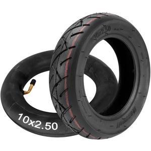 10x2.50 Tire + Inner Tube Set for 6 RIM 10" Scooter Wheels Electric Scooter Swagcycle Hover Board Smart Self Balancing Electric Scooters 36V 48V 400W 500W 800W Hub Motor