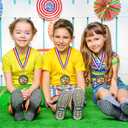 Award Medals Bulk with Neck Ribbon 2 Inch Sport Medal Trophy Gold Sliver Bronze Medal Award for Team Tournaments Prize Participation Competitions Match Party Favors