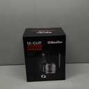 Mueller 12-Cup Drip Coffee Maker - Borosilicate Carafe, Auto-Off, Reusable Filter, Anti-Drip, Keep-Warm Function, Clear Water Level Window Coffee Machine, Kitchen Essentials & Accessories (Black)