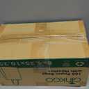 Ginkgo 100 Pcs Paper Gift Bags with Handles, Medium Size Brown Paper Bags 8x4.25x10.25 Inch, Kraft Bag Bulk for Party, Favor, Holiday, Goodie, Grocery and Shopping