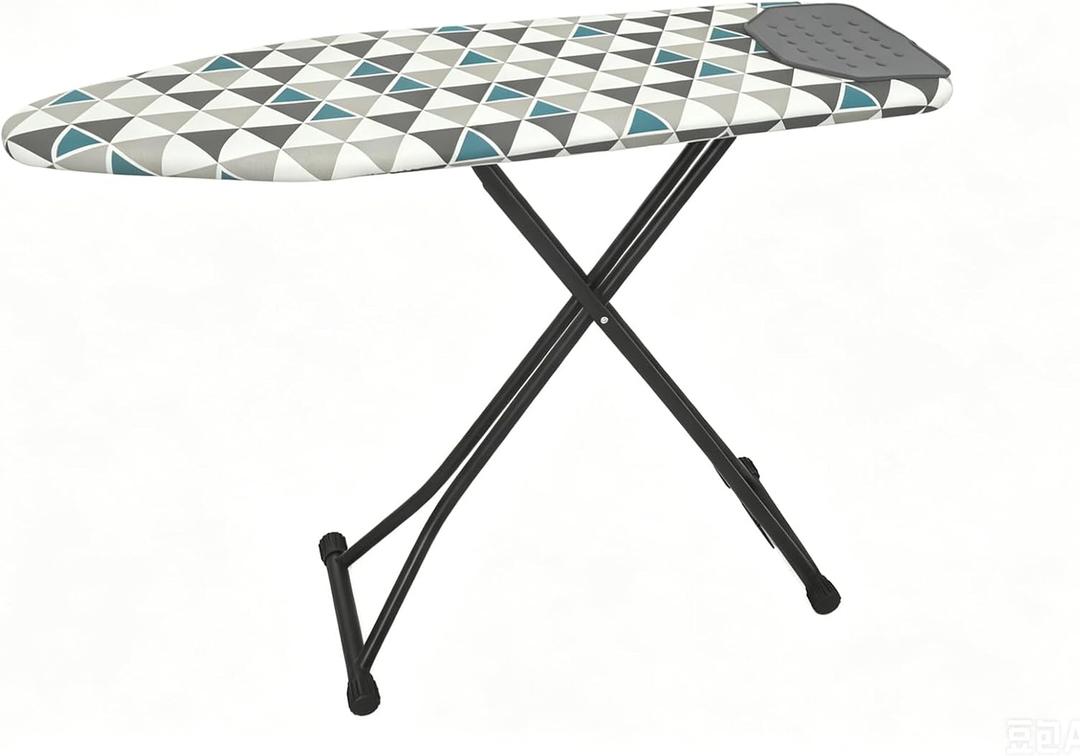 Ironing Board Full Size, Heat Resistant Cover Wide Iron Board, Ultra Thick Padding, Height Adjustable Heavy Sturdy Metal Frame Legs Ironing Stand,Non-Slip Foldable 43"x13" (Triangle)