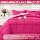 FUANNA Queen Comforter Set 7 Pieces, Reversible Bed Set, Soft Bed in a Bag