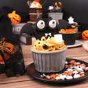 2 x Halloween Sprinkles for Decorating Edible, Mix with Candy Eyes, Pumpkin, Ghost, Bat and Orange Black Jimmies, 4.6oz for Cake, Cupcake, Icecream Halloween Toppers