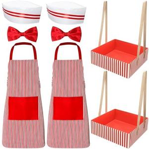 Pextian Easy Couples Halloween Costumes for Adults, Hot Dog Vendor Costume Adult, Duo Halloween Costumes for Best Friends