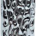 Metal Lighter Case Cover Holder Water Ripple Engraving for BIC Full Size Lighter J6 (Silver)