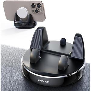 JOYROOM Car Phone Holder, [360° Rotatable & Vertical 30° Adjustable] Cell Phone Car Mount, [Adjustable Spring Design] Dashboard Navigation Cell Phone Holder with Non-Slip Silicone, for Smartphones