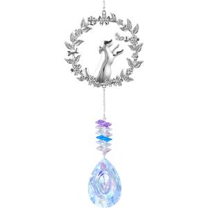 Dog Memorial Gifts for Loss of Dogs Crystal Suncatcher, Pet Memorial Gifts | Loss of Dog Sympathy Gift for Dogs, Bereavement Gift, Hanging Crystals Ornament for Window Rainbow Maker Home Decor