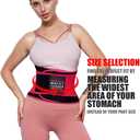 Waist Trimmer for Women, Waist Trainer for Weight Loss,Slimmer Sweat Belt for Men (Pink, XL)