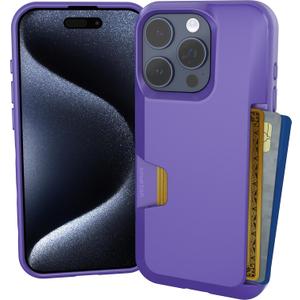 Smartish iPhone 15 Pro Wallet Case - Wallet Slayer Vol. 1 [Slim + Protective] Credit Card Holder - Drop Tested Hidden Card Slot Cover Compatible with Apple iPhone 15 Pro - You're Just Jelly