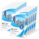 Eocnrhe Acrylic Sign Holder 8.5 x 11 12 Pack, Double-Sided Clear Sign Holder Plastic Stands for Display, Table Sign Stands, L Shape Flyer Holder