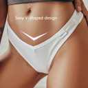 FINETOO 10 Pack Thongs for Women Cotton Underwear Breathable Stretch Low Rise Hipster Panties Sexy, S