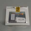 ELECTECK 3 Pack GFCI Outlets 15 Amp, Tamper Resistant (TR), Ultra Slim GFI Receptacles with LED Indicator, Ground Fault Circuit Interrupter, Decor Wallplate Included, ETL Listed, White