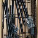 OLIXIS 3 Tier Storage Shelves, Metal Wire Rack Shelving Unit, Adjustable Heavy Duty Standing Shelf Organizer for Closet Bathroom Kitchen Garage Laundry Pantry, 13.8" D x 23.6" W x 30" H (Black)