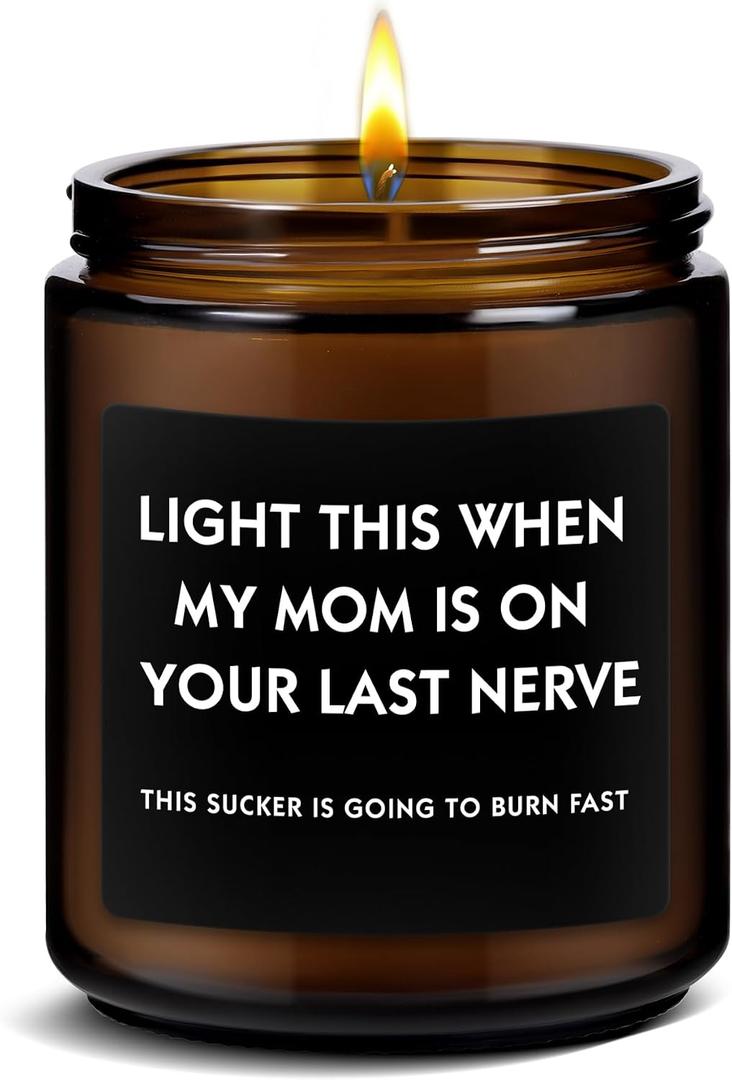 Best Gifts for Dad, Funny Christmas Father's Day Birthday Gift from Daughter Son, New Dad Men Fathers Gifts Lavender Scented Candle