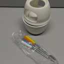 Tebery Fondue Set with 4 Color Forks, Premium Tea Light Porcelain Melting Pot for Cheese, Chocolate and Tapas - White