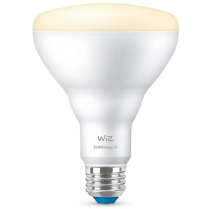 WiZ 65W BR30 Tunable White LED Smart Bulb - Pack of 1 - E26- Indoor - Connects to Your Existing Wi-Fi - Control with Voice or App + Activate with Motion - Matter Compatible