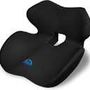 Ergonomic Memory Foam Seat Cushion for Office Chair, Car Seat, Gaming Chair, Dining Chairs| Sciatica, Tailbone & Coccyx Pain and Pressure Relief | Lumbar & Lower Back Support | Orthopedic Design