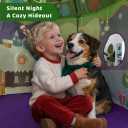 Christmas Play Tent for Kids, Tree & Snowman Xmas Playhouse for toddles 2+, 39.4 x 39.4 x 53.1 inches