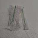 6 Pcs Glass Straws with Design Reusable Cute Fruit Drinking Straws 7.9in x 8mm Colorful Party Favors Decorations with 2 Cleaning Brushes for Summer Beach Birthday(Bent)