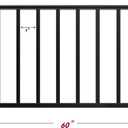Metty Metal 5Ft W x 36in H Level Deck Railing Kit, Textured Black AAMA2604 Powder Coat, IBC Certified Guard Rail for Deck Porch Balcony Patio Outdoor