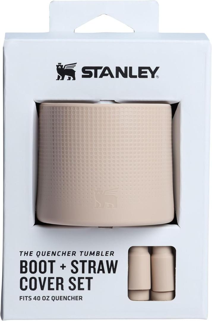 STANLEY Quencher Boot and Straw Cover Cap | Anti-Slip Silicone Protector for Tumbler with Handle | Accessory Set for Stainless Steel Drinking Cup | BPA-Free