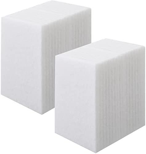 Hoolerry 40 Pcs White Scrub Pads Light Duty Scouring Non Woven Pad Non Scratch Abrasive Hand Multipurpose Scouring Sponge Multi Surface Scrubber Pads for Cleaning Polishing Home(6 x 9 Inch,White)