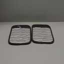 KitchenAid Albany Pot Holder 2-Pack Set, Black, 7"x10"