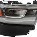Passenger Headlight Assembly Compatible with Ram 1500 Laramie/Rebel 2019-2024 w/DRL Front Headlamp Right 68533272AB